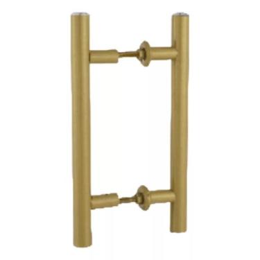 Imagem de Puxador Para Porta Madeira/vidro Tubular 30 Cm Dourado - HC METAIS