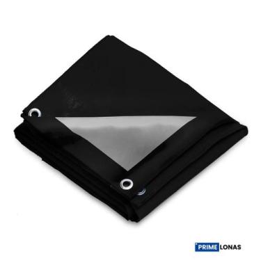 Imagem de Lona Impermeável 310 3x8 Preto e prata - Primelonas SK - Prime Lonas