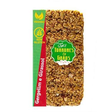 Imagem de Torrone de Sementes de Girassol e Gergelim Vegano Dona Mary 32g