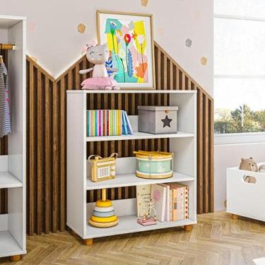 Imagem de Estante Infantil Montessoriana Olivar Branco