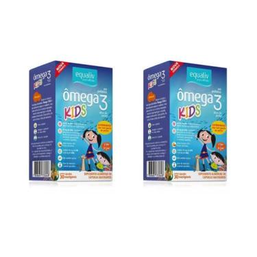 Imagem de Kit 2 Suplemento Ômega 3 Kids Frutas 30 Cps - Equaliv