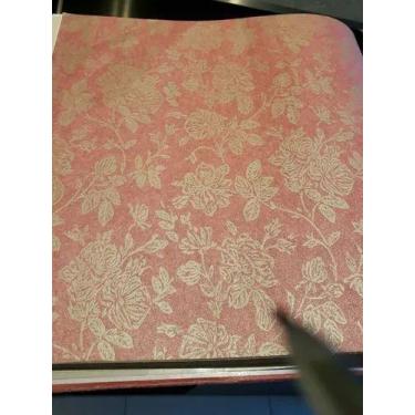 Imagem de Papel De Parede Floral Vermelho Lavável - Natural Walpaper