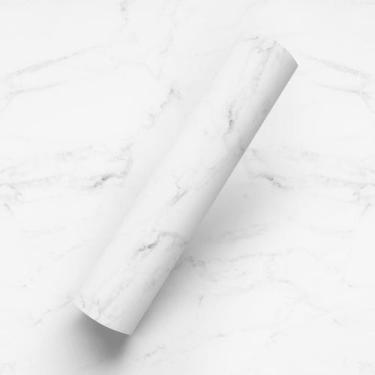 Imagem de Papel de Parede Adesivo Estilo Mármore Branco - BAZAR DOS QUADROS, 10M