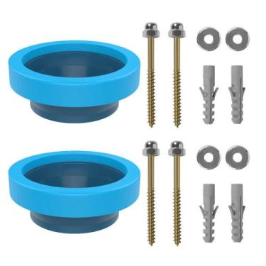 Imagem de Kit 02 Anel De Cera C/ Guia + 04 Parafusos P/ Vaso Latonado - Rama