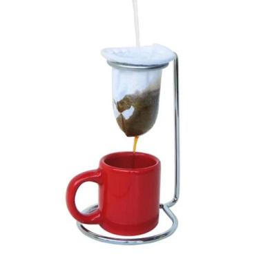 Imagem de Suporte Cromado Coador Mini De Café Pele, Tres Corações 422 - ms
