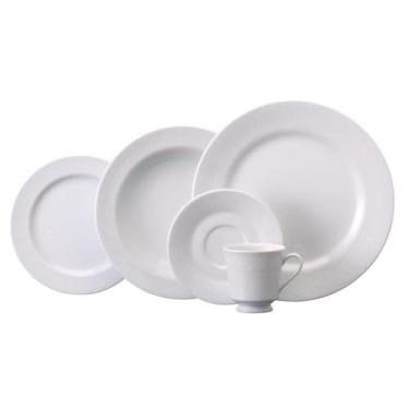 Imagem de Serviço de Jantar e Café 20 Peças em Porcelana, Modelo Itamaraty, Redondo, Decoração Noiva, Porcelana Schmidt