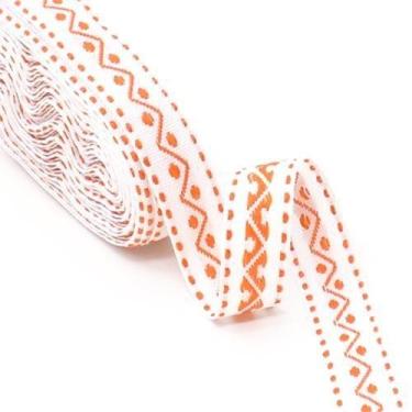 Imagem de Fita Galão Zig Zag Marwan 15mm - 10 Metros, 060 - LARANJA