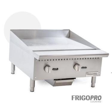 Imagem de Chapa p/ Lanches a Gas 2 Queimadores Prof. 33X61X77cm 18MM CPG24M Frig