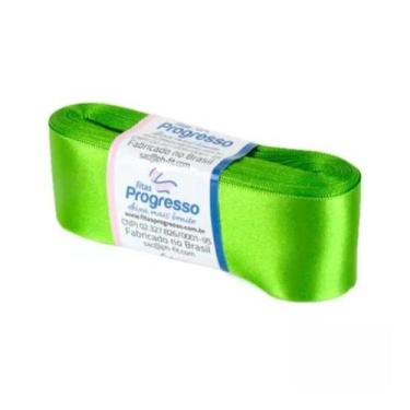 Imagem de Fita de Cetim Progresso 38mm nº9 - 10m Cor 677 Verde Folha - 01 unidad