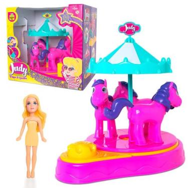 Imagem de Parque De Diversões Brinquedo Infantil Carrossel Com Boneca Para Menin