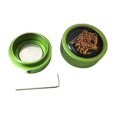 Imagem de Deevoka Suporte redondo para giz para taco de bilhar, portátil para acessório de sinuca e taco de bilhar, Verde