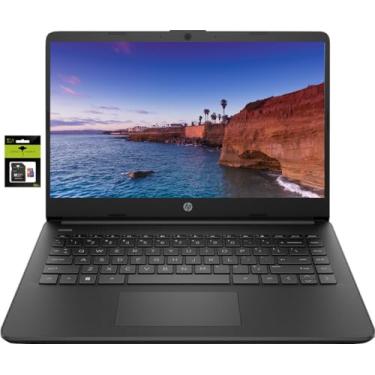 Imagem de HP Transmite laptop de 14 polegadas ultraleve para estudantes e negócios, processador Intel Celeron quad-core, 8 GB de RAM, armazenamento de 256 GB (128 GB eMMC + cartão SD Ghost Manta de 128 GB), 1