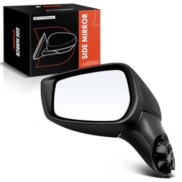 Imagem de A-Premium Espelho retrovisor manual do lado do motorista - compatível com Nissan Versa 2020 2021 2022 - Espelho retrovisor externo preto dobrável manual não aquecido - Substituição # 963745RB0H