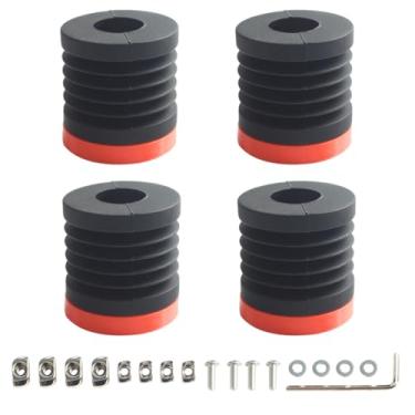 Imagem de Acessórios de impressora 3D, almofada de pés antivibração, tapete de aterrissagem de extrusão T-Slot 2020, para laboratório Bambu X1/P1P/P1S e para Creality Ender série 3, CR-5/6/10, perfil de