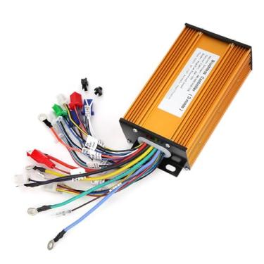 Imagem de Controlador de Motor Com Forte Capacidade de Escalada, Partida Suave e Baixo Ruído para Scooter elétrica. 1000W-1500W Controlador Sinusóide de 12 Tubos para 48V-72V