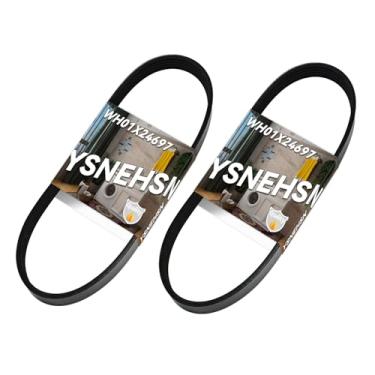 Imagem de WH01X24697 Correia de acionamento da arruela serve para GE, a correia de máquina de lavar roupa Hotpoint substitui AP6037512 4585709 PS11767488 (pacote com 2)