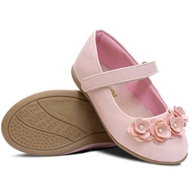 Imagem de Sapatilha Batizado Feminina Menina Nº 18 Ao 27 Sapatinho Infantil Festa 02.38 (Rosa, BR, Criança de 1 a 3 anos, Numérico, 19)