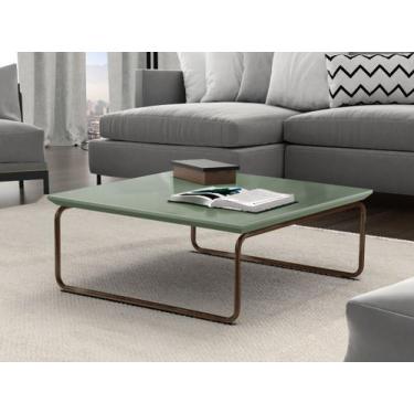 Imagem de Mesa de Centro Kairos Pé Café Bisart Decor - Larflex, Verde Lazza