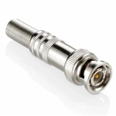 Imagem de Kit 12conector bnc+6 p4 macho para câmera de segurança - Chinesa