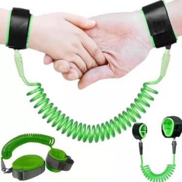 Imagem de Pulseira Guia de Segurança Infantil, Proteção para Crianças e Bebês, Prevenção de Acidentes em Ruas- Distribuição QH Shopp (Verde)