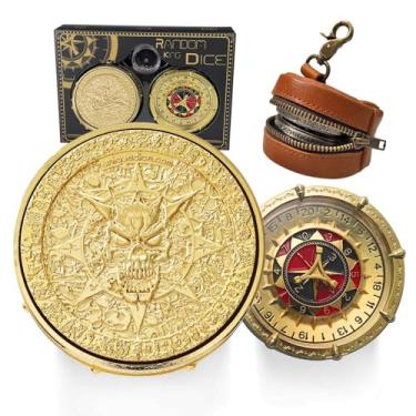 Imagem de Unique Dice Roulette Dice Metal Dice Set Mechanical Dice Spinner DND Roller D&D Dice Dice Spinner Dice D20 D6, D8, D10, D12 for Dungeons and Dragons Wheel Roller collectable TRPG