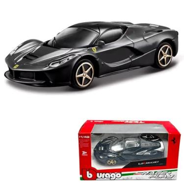 Imagem de Escala 1:43 para carro de metal fundido da coleção Race and Play da série Ferrari (LaFerrari Preto)
