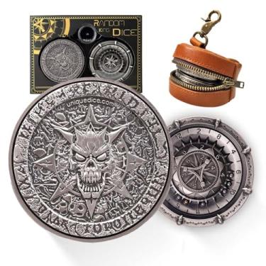 Imagem de Random King Dice Spinner Dice Metal DND Dice Set 7-in-2 Dual-Spin Wheels Dice Set Unique Dice Spinner Goblins Metal D&D Dice for Dungeons and Dragons DND Gifts- Dice King