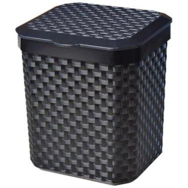 Imagem de Lixeira Pia Rattan 5 Litros E Dispenser + Detergente - Arqplast