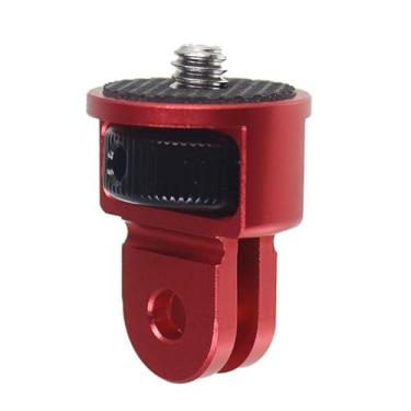 Imagem de DIVJINGHAO Adaptador de 1/10.2 cm compatível com adaptador GoPro13, gaiola de câmera, conector giratório de 360° (vermelho-preto)