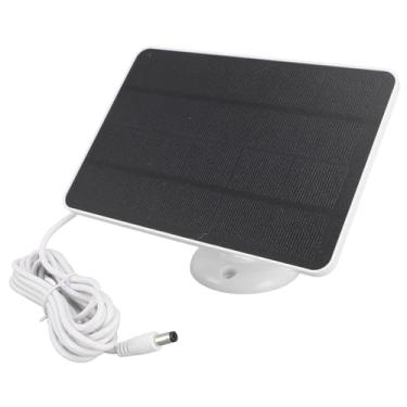 Imagem de Painel Solar para Câmera de Segurança, Saída de Painel Solar 4W Câmera de Segurança 5V Carregador Solar Carregador Solar para Câmera Com Painel Solar, Suporte, Cabo de Conversão