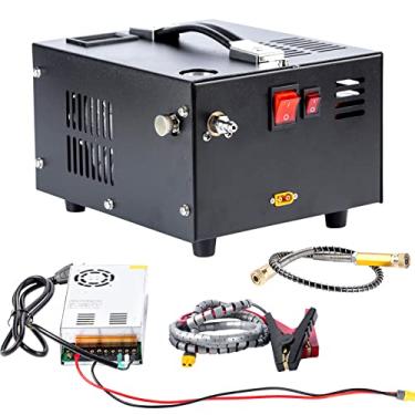 Imagem de Orcair Compressor De Ar Pcp Portátil De Parada Manual 4500Psi 300Bar 12V Dc Ou 110V Ac Com Fonte De Alimentação, Sem Óleo E Água, Bomba De Compressor Pcp De Alta Pressão Para Pistola De Ar E Tanque