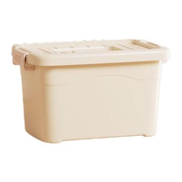 Imagem de YWJLQH Caixa de armazenamento caso de armazenamento com tampa organizador de armazenamento de maquiagem organizador de brinquedos para escritório casa sala, Xl