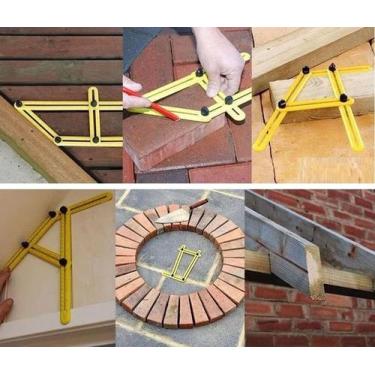 Imagem de Régua Medidora Multi Ângulo Pedreiro Esquadro Inteligente - western