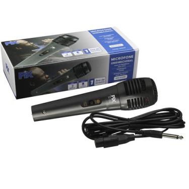 Imagem de Microfone com fio 3mts - unidirecional dinâmico c/ garantia - PIX, SC-