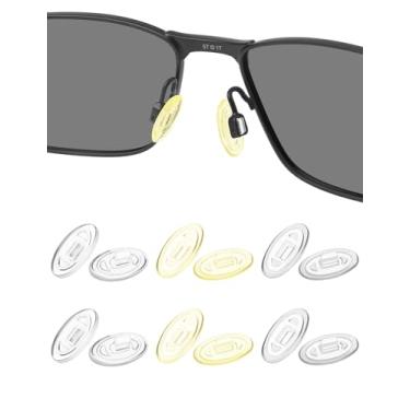 Imagem de HILEEN 6 pares de almofadas de nariz de substituição para Oakley Whisker|Crosshair 2.0 OO4044|WireTap|Half Wire 2.0; Maui Jim Baby Beach/Kahuna/Kawika/Wiki Wiki/Mahina Sungalsses