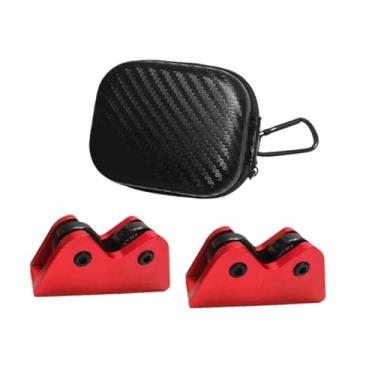 Imagem de Dynwave 2x verificador de retidão de taco de bilhar, rolo de clube de sinuca, detecção de retidão, acessórios de bilhar, ferramentas de verificação portáteis, Vermelho