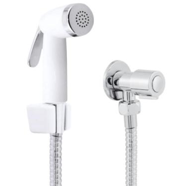 Imagem de Ducha Higiênica Engate Flexível Aço Inox 1,50 Metros + Registro ABS + 