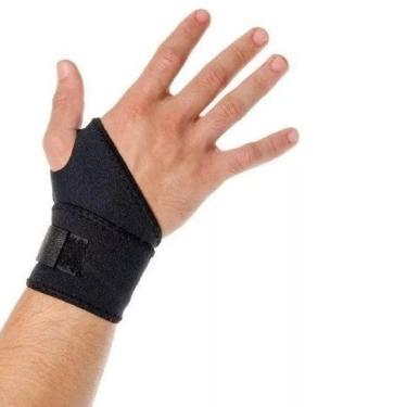 Imagem de Munhequeira de Pulso Ortopédica Neoprene Academia Preto Tamanho Único Progne Sports (Unid.)-Unissex