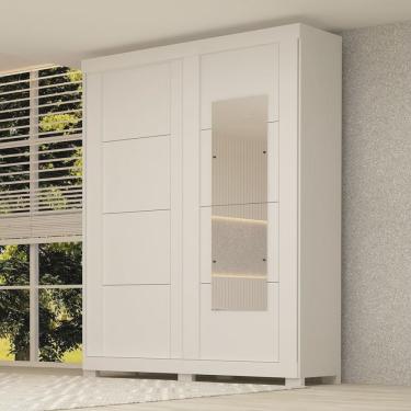 Imagem de Guarda Roupa Casal 160cm 2 Portas de Correr com Espelhos 100% mdf Boldina Espresso Móveis