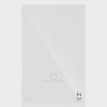 Imagem de Interruptor Inteligente 1 Tecla Conexão Zigbee Compatível com Assistente de voz, ios e Android Branco - Geonav