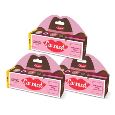 Imagem de Kit 3 und Carmed Brigadeiro Ana Castela Hidratante Labial 10gr