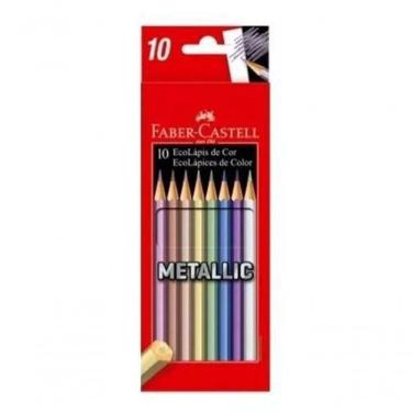 Imagem de Ecolápis De Cor Faber Castell Metallic 10 Cores