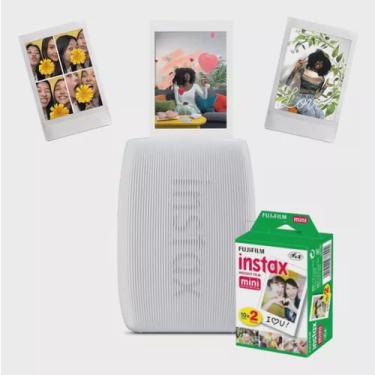 Imagem de Kit Impressora fujifilm Instax Mini Link 3 - Clay White + Filme 20 Fotos Fujifilm
