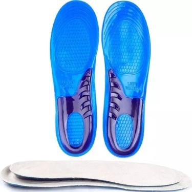 Imagem de Par De Palmilha Silicone Gel Ortopédica Anti Impacto 34 A 36