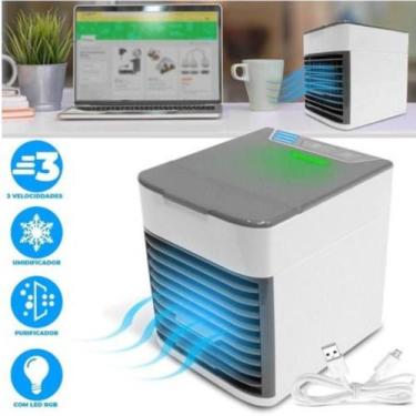 Imagem de Climatizador Arctic Air Umidificador Com Gelo Q3 Névoa Usb - WCAN