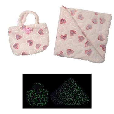 Imagem de Kit Manta e Bolsa Boneca Mamãe Reborn Brilha no Escuro