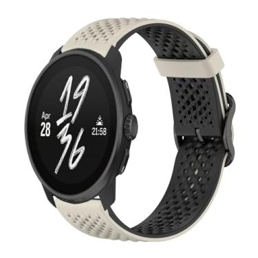 Imagem de Gheper Pulseira de substituição compatível com Suunto Race/Race S/Vertical/9 Peak Pro/9 Peak/5 Peak, acessório para smartwatch, de silicone macio, respirável, 22 mm