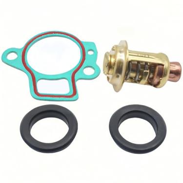 Imagem de GHmarine Kit de serviço de reparo de termostato 18-3642 para motores de popa Mercury Mariner 25 30 40 HP Carb EFI 3 Cyl substitui 825212001 825212A1 855676A1