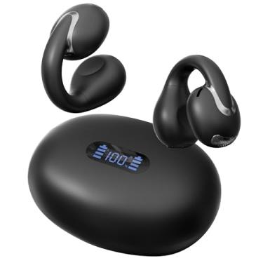 Imagem de Fones de ouvido AI Language Translation Earbuds Real Time, IAMJOY Language Translator Earbuds Open Ear Clip-On Design, 163 idiomas e acentos Dispositivo tradutor bidirecional com aplicativo para