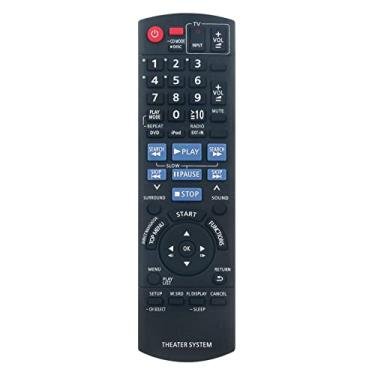 Imagem de ALLIMITY Controle remoto de substituição N2QAYB000359 adequado para sistema de som Panasonic DVD CD Home Theater SC-PT670 SB-HC470 SC-PT673 SB-HW460 SA-PT670 SA-PT673 SB-HF770 SB-HS470 SCPT673 SAPT670